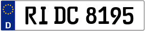 Trailer License Plate